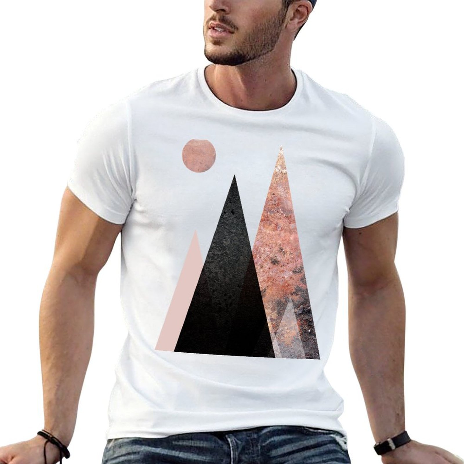 Summer Clothing Range - تي شيرت بتصميم سلسلة جبال نورديك،
