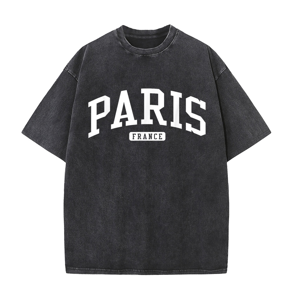 Summer Clothing In Paris - تي شيرت رجالي بأسلوب الكلية والجامعة