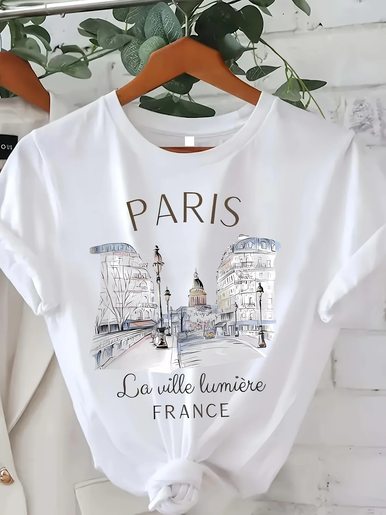 Summer Clothing In Paris - Y2k تي شيرت باريس المرأة تي