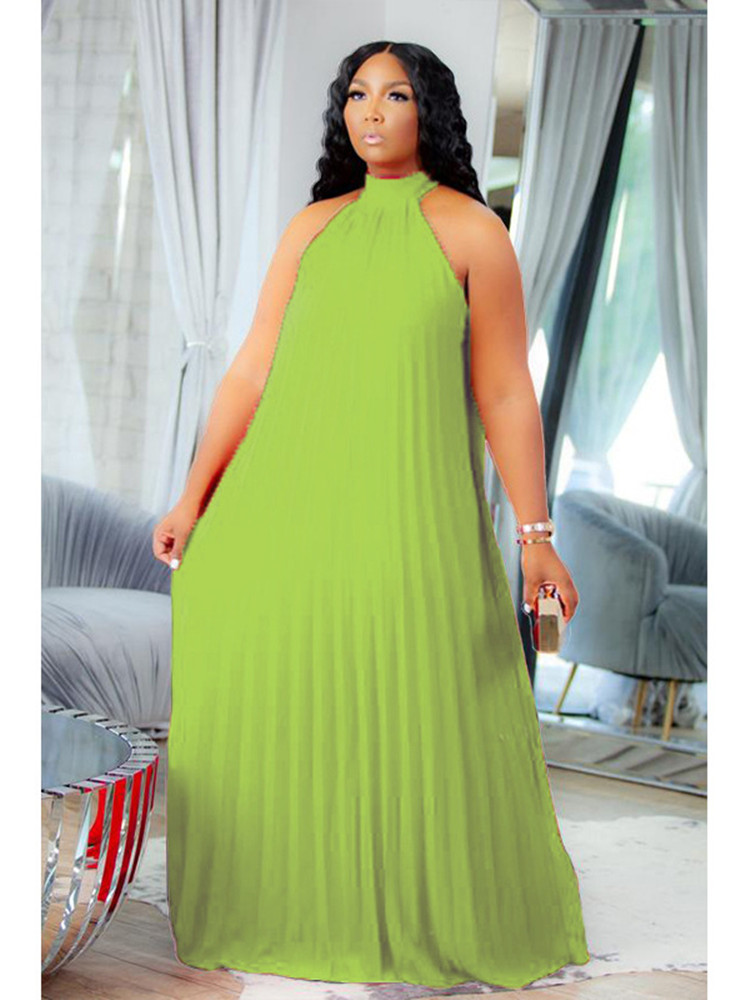 Summer Clothing For Older Women - فستان نسائي طويل مقاس كبير من