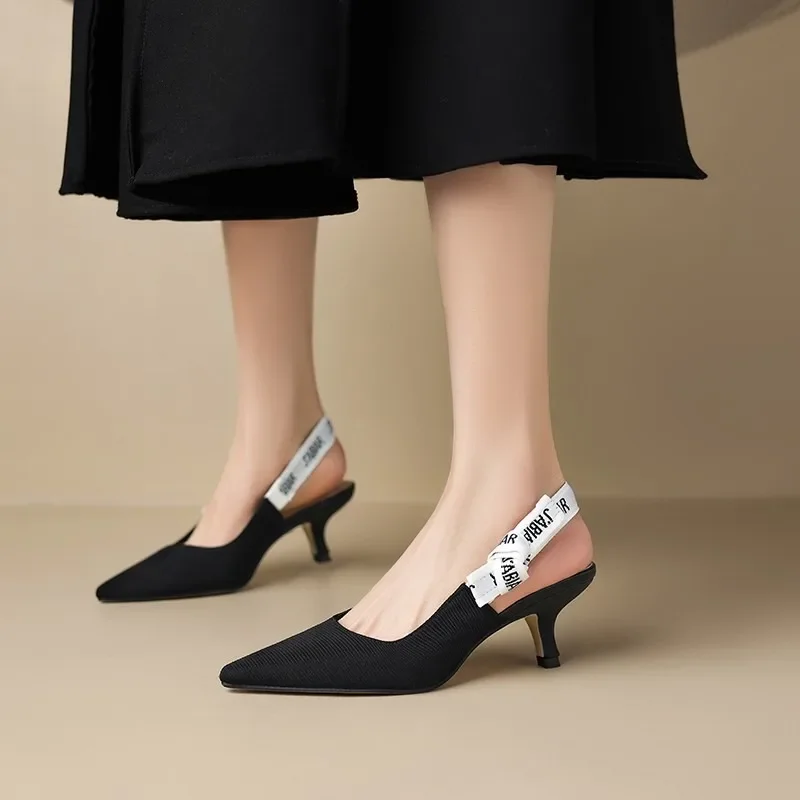Summer Clothing Elegant - صنادل نسائية أنيقة بكعب عالٍ مدبب