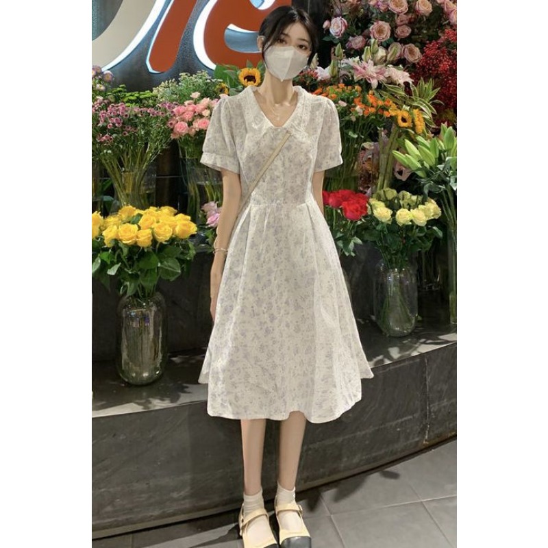 فستان نسائي صيفي متوسط الطول ب - مراجعة Sundress Midi Floral وسعره