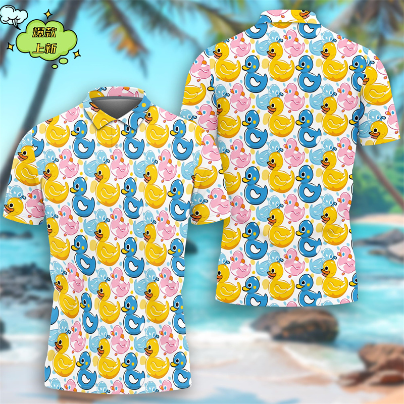 Cute Yellow Duck 3D Printing P - مراجعة Summer Duck Clothing وسعره