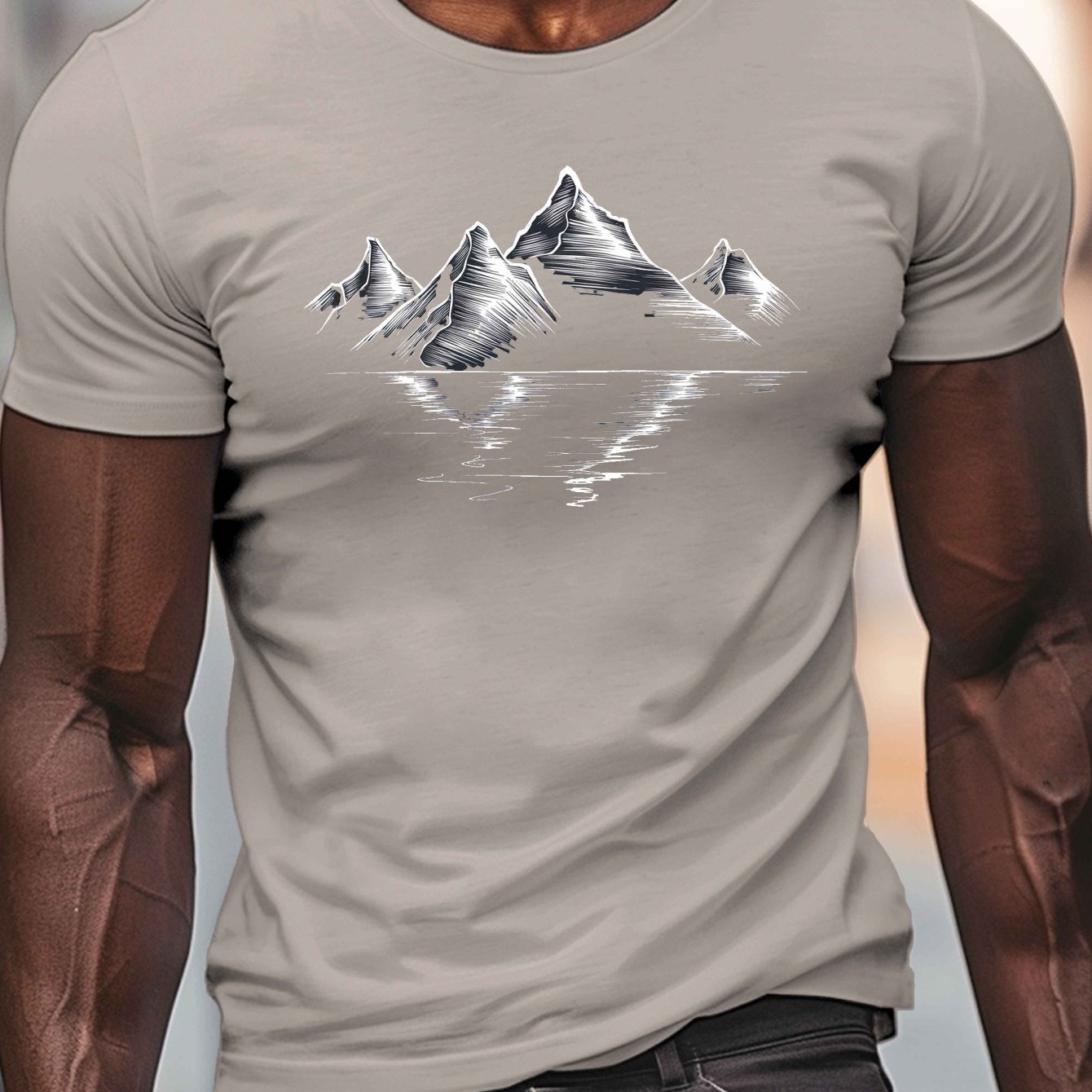 تي شيرت رجالي كاجوال بطبعة جبا - مراجعة Summer Clothing Range وسعره