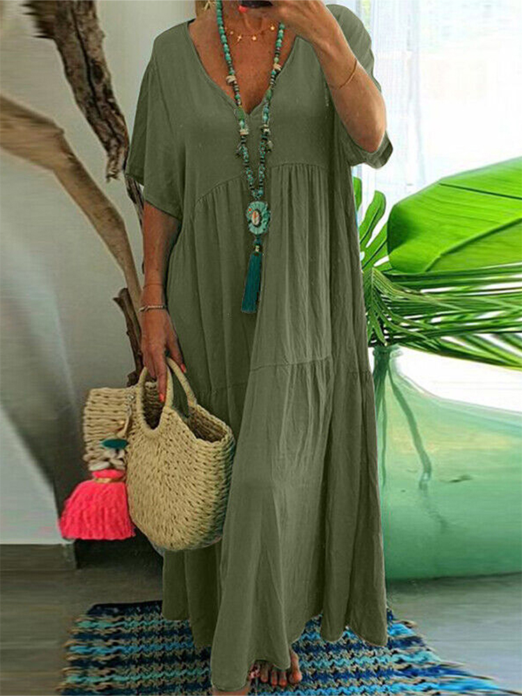 فستان كاجوال نسائي مقاس كبير ب - مراجعة Summer Clothing For Older Women وسعره
