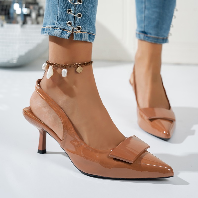 صندل نسائي أنيق بكعب عالٍ أزرق - مراجعة Summer Clothing Elegant وسعره