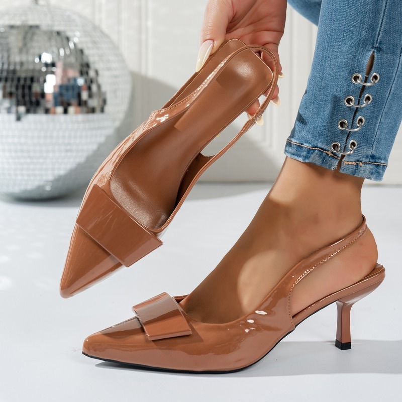 صندل نسائي أنيق بكعب عالٍ أزرق - مراجعة Summer Clothing Elegant وسعره