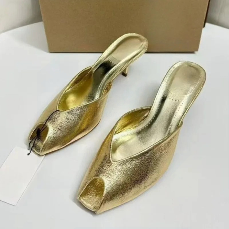 أحذية نسائية فاخرة ذهبية اللون - مراجعة Summer Clothing On Sale وسعره