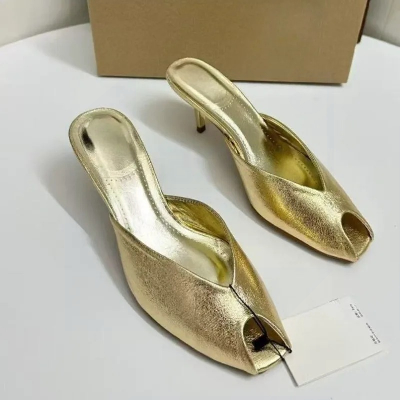 أحذية نسائية فاخرة ذهبية اللون - مراجعة Summer Clothing On Sale وسعره